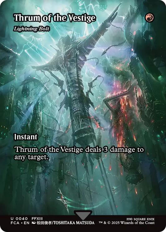Thrum of the Vestige [Lightning Bolt] (0040) (Showcase) - Foil