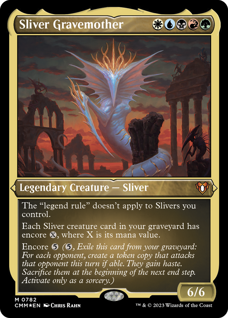 Sliver Gravemother (0782) (Display Commander) (Thick Stock) - Foil Etched