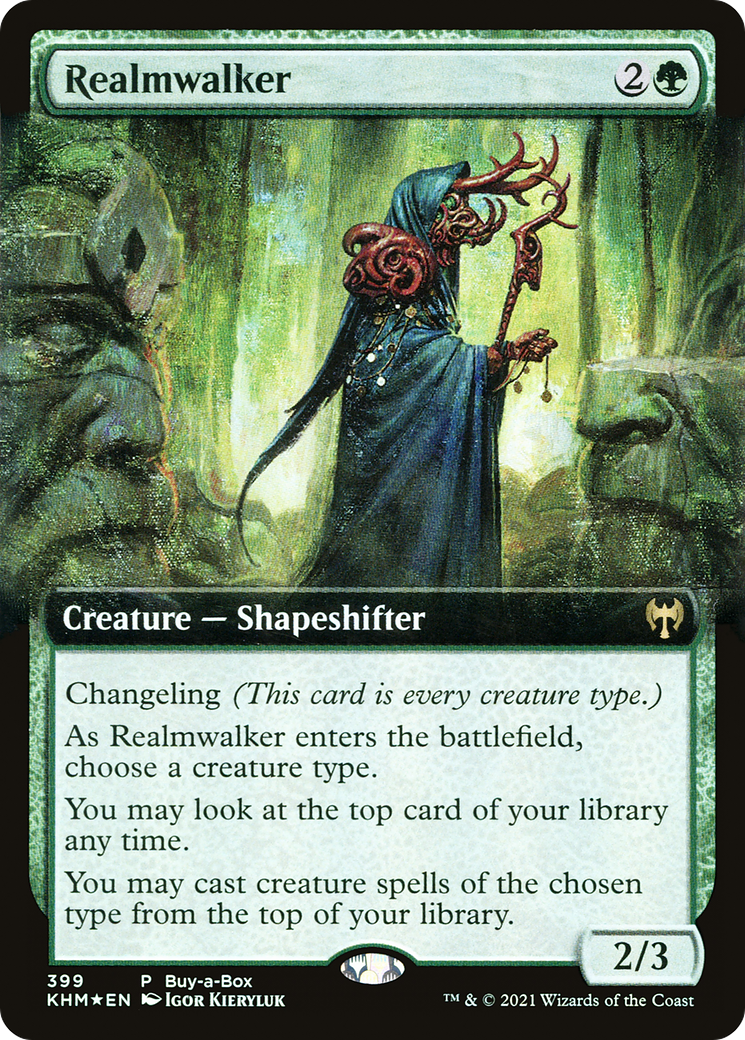 Realmwalker (399) (Buy-a-Box) (Extended Art) - Foil