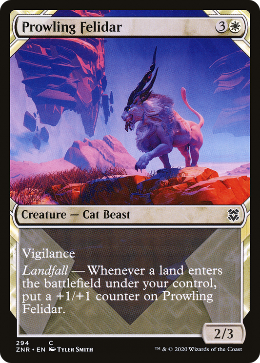 Prowling Felidar (294) (Showcase) - Foil