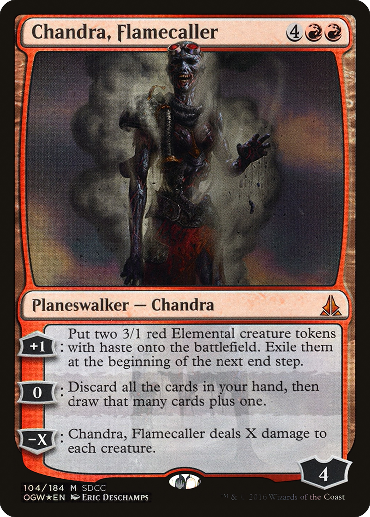 Chandra, Flamecaller (104) (2016) (SDCC) - Foil