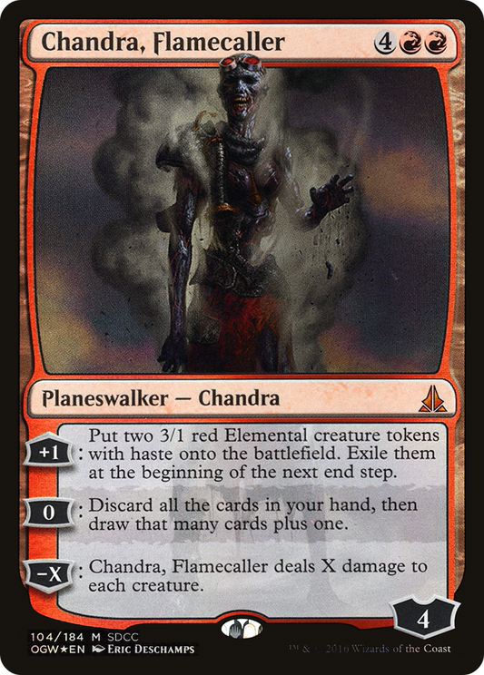 Chandra, Flamecaller (104) (2016) (SDCC) - Foil