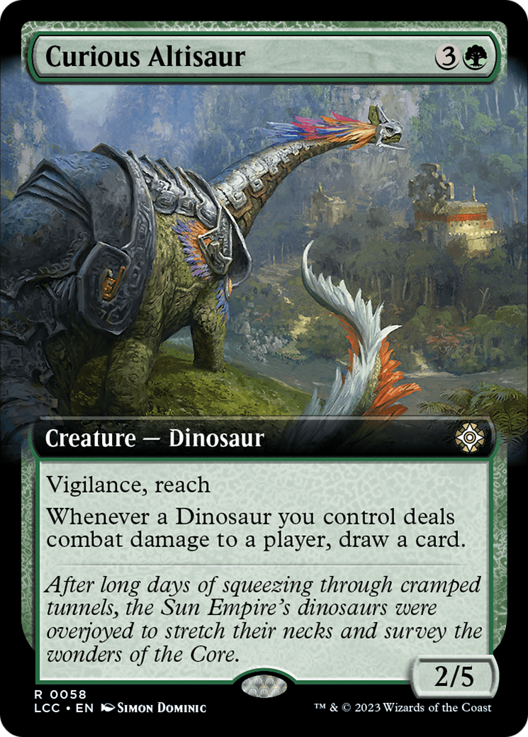 Curious Altisaur (0058) (Extended Art)