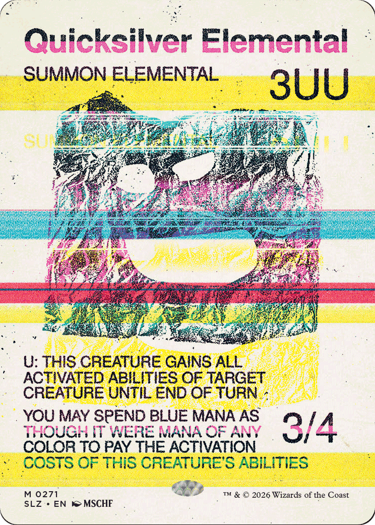 Quicksilver Elemental (0271) (Showcase) (SLZ)