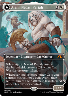 Ajani, Nacatl Pariah // Ajani, Nacatl Avenger (0442) (Borderless) (MH3)