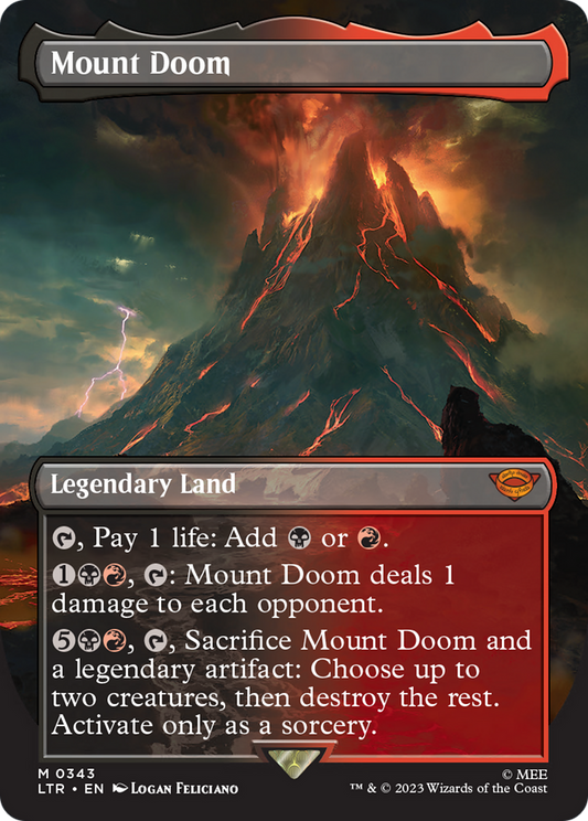 Mount Doom (0343) (Borderless) - Foil