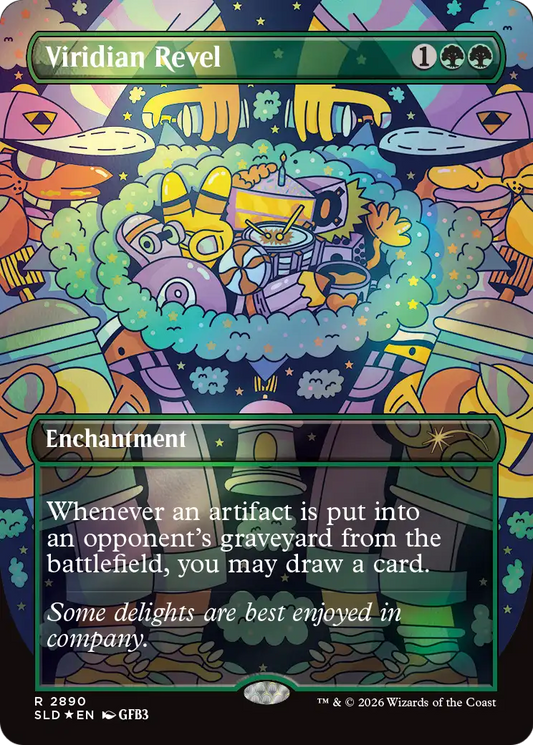 Viridian Revel (2890) (Borderless) (SLD) - Foil