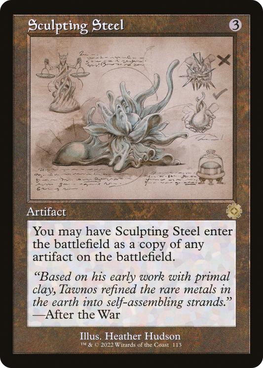 Sculpting Steel (113) (Showcase) - Foil