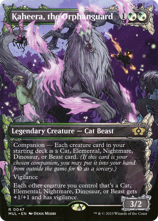 Kaheera, the Orphanguard (0047) (Borderless) (Showcase) - Foil