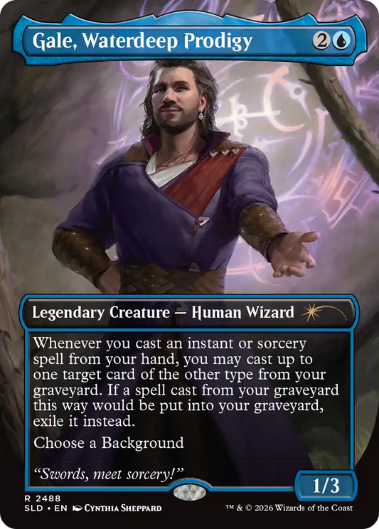 Gale, Waterdeep Prodigy (2488) (Borderless) (SLD) - Foil