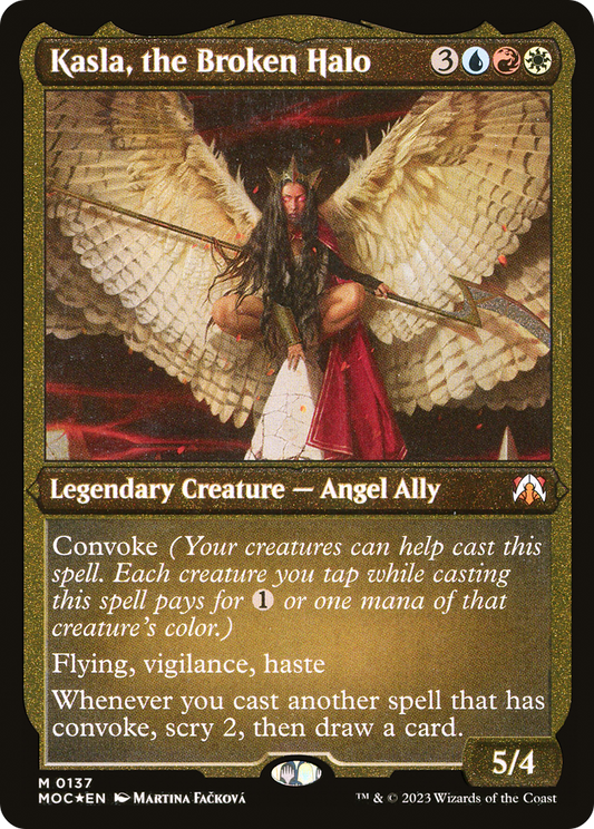 Kasla, the Broken Halo (0137) (Display Commander) (Thick Stock) - Foil Etched