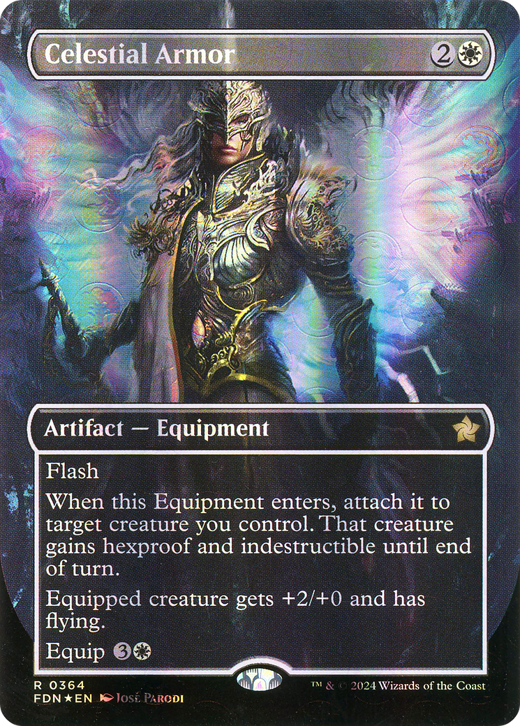 Celestial Armor (0364) (Borderless) - Mana Foil
