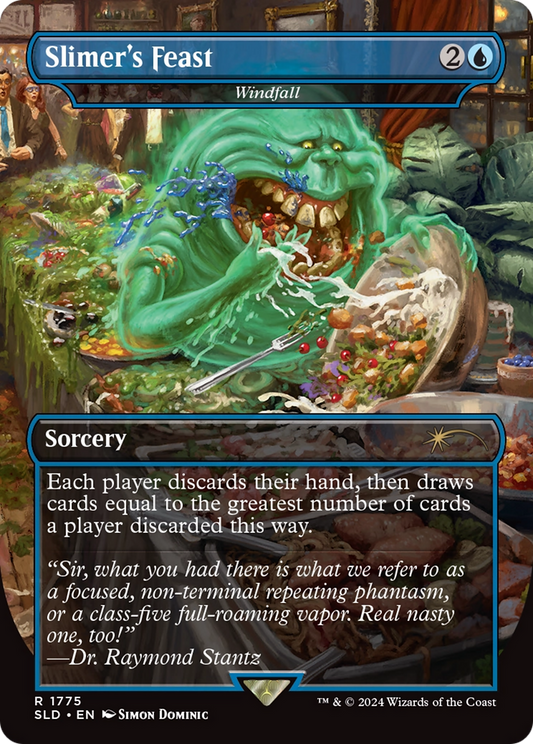 Slimer's Feast [Windfall] (1775) (Borderless) - Rainbow Foil