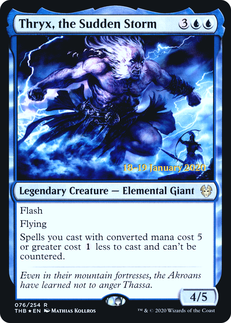 Thryx, the Sudden Storm (076) (Prerelease) - Foil