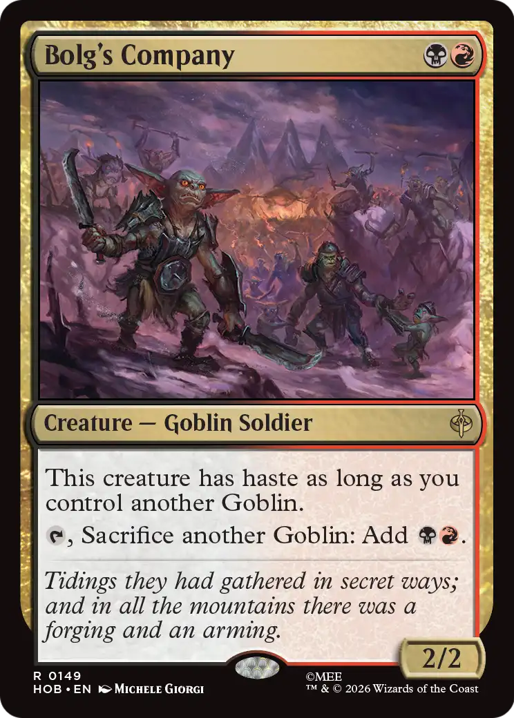 Bolg's Company (HOB) - Foil