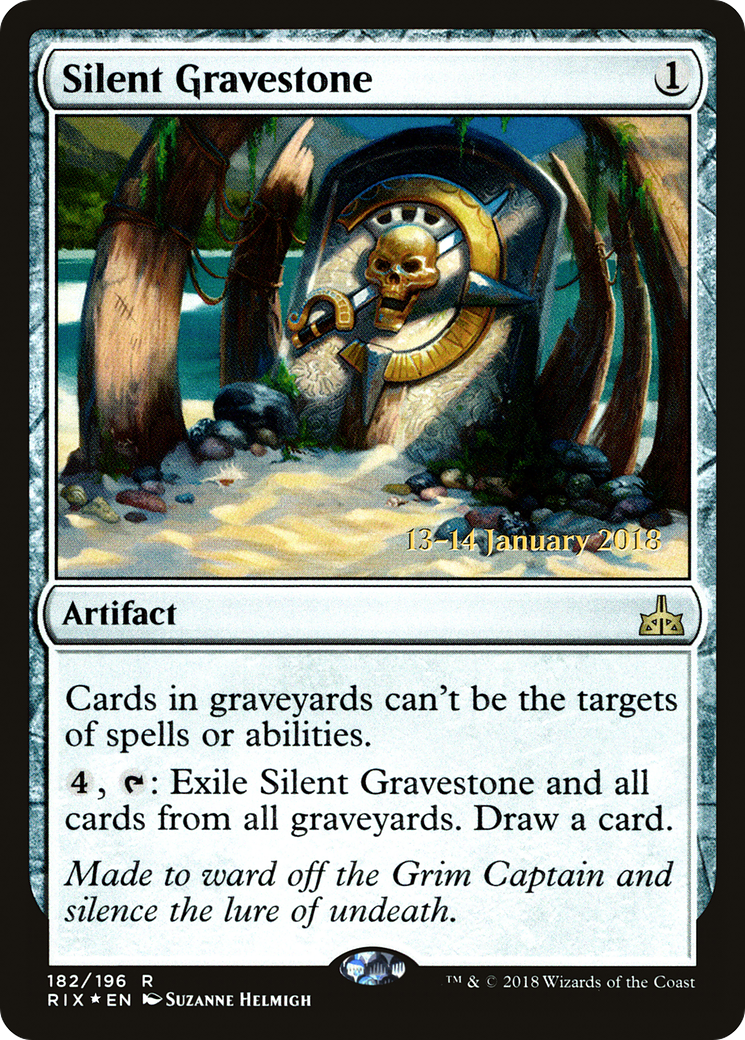 Silent Gravestone (182) (Prerelease) - Foil
