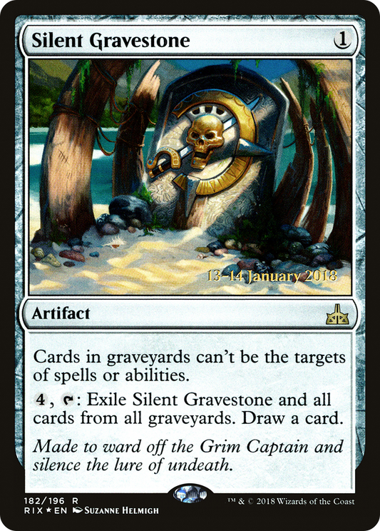 Silent Gravestone (182) (Prerelease) - Foil