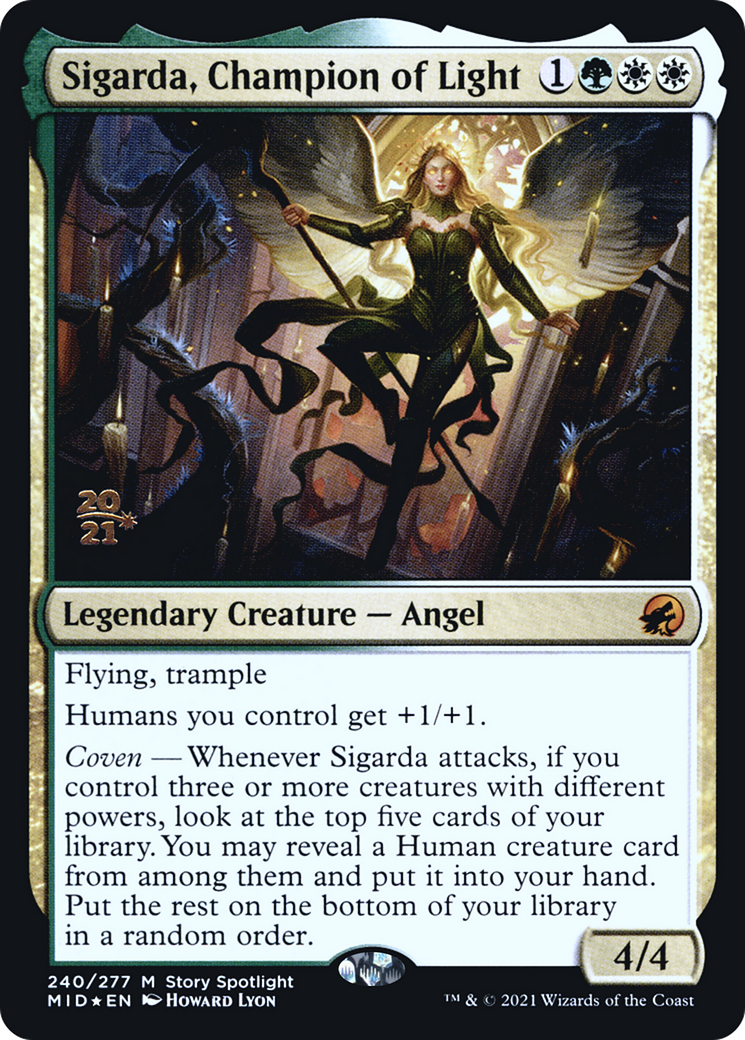 Sigarda, Champion of Light (240) (Prerelease) - Foil