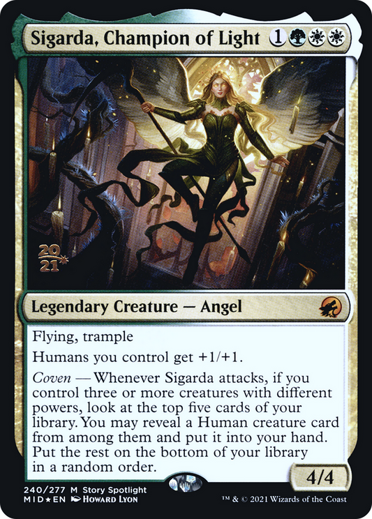 Sigarda, Champion of Light (240) (Prerelease) - Foil