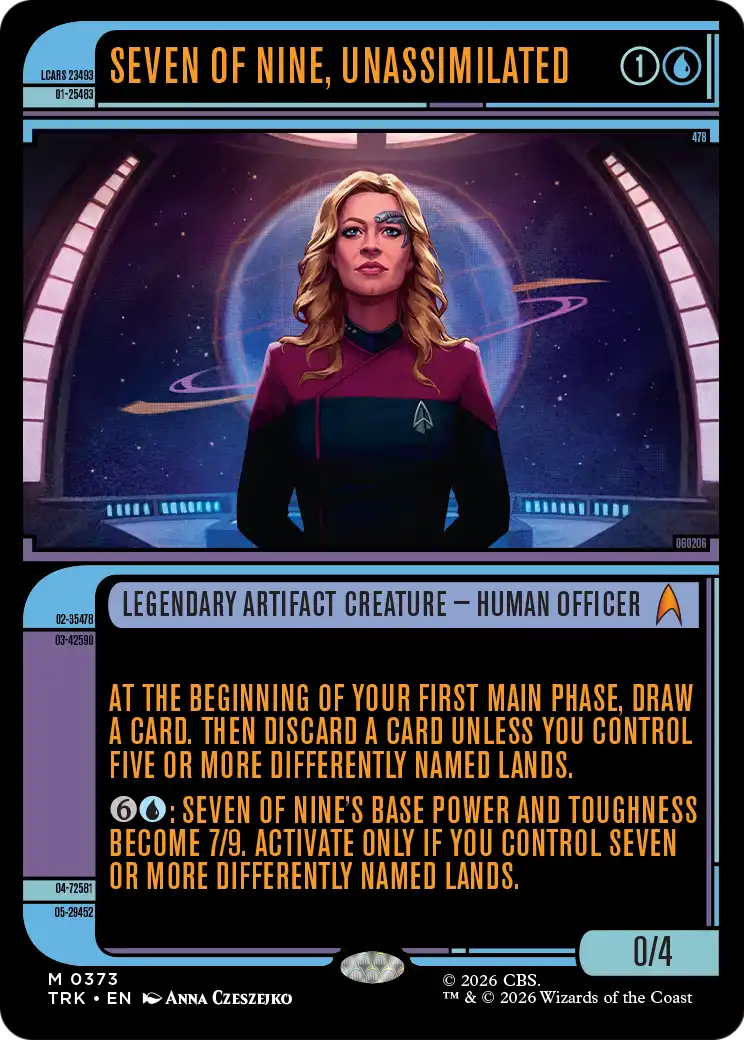 Seven of Nine, Unassimilated (0373) (Showcase) (TRK) - Foil