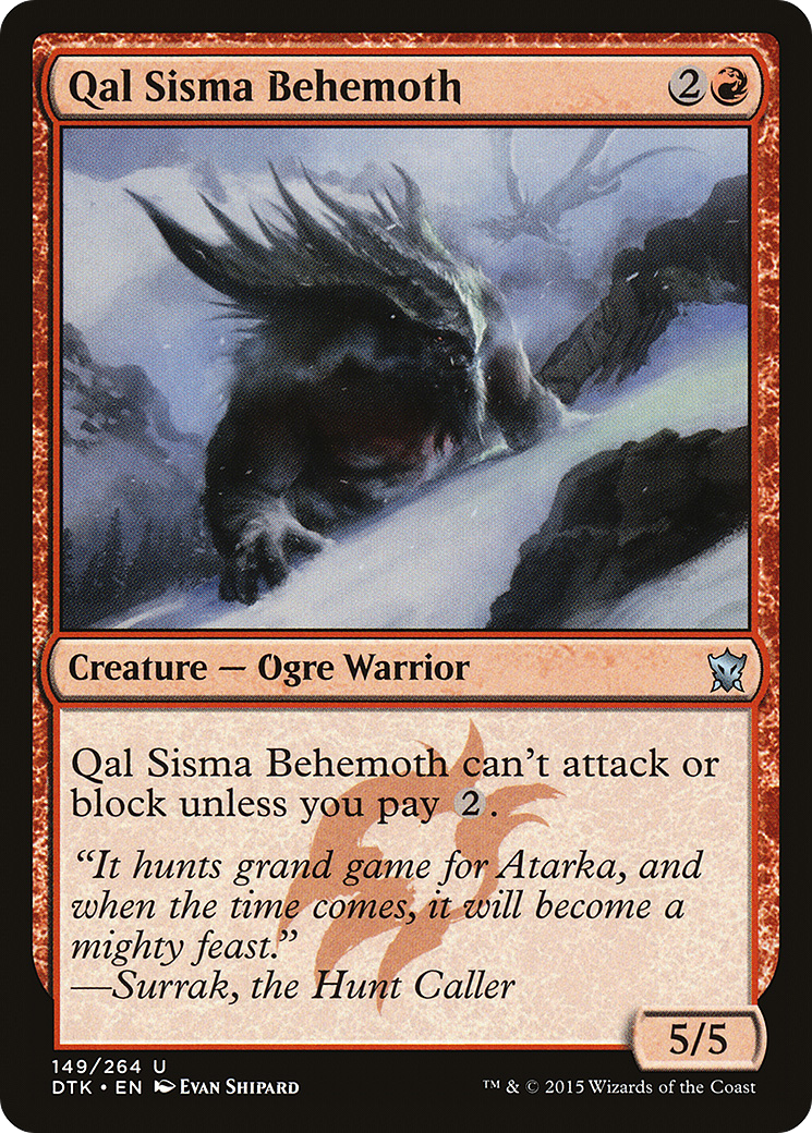 Qal Sisma Behemoth - Foil