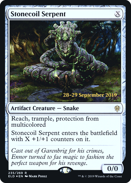 Stonecoil Serpent (235) (Prerelease) - Foil
