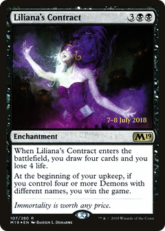 Liliana's Contract (107) (Prerelease) - Foil