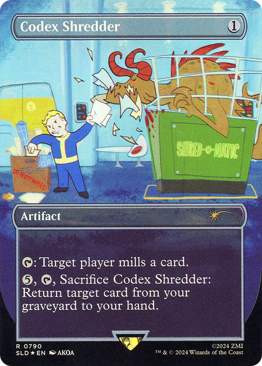 Codex Shredder (0790) (Borderless) - Rainbow Foil