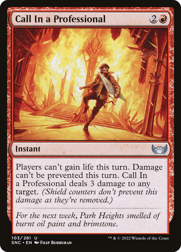 Call In a Professional - Foil