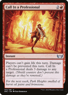 Call In a Professional - Foil