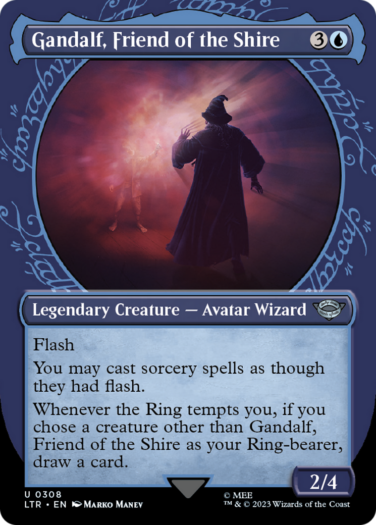 Gandalf, Friend of the Shire (0308) (Borderless) (Showcase) - Foil