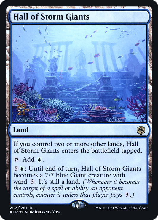 Hall of Storm Giants (257) (Prerelease) - Foil