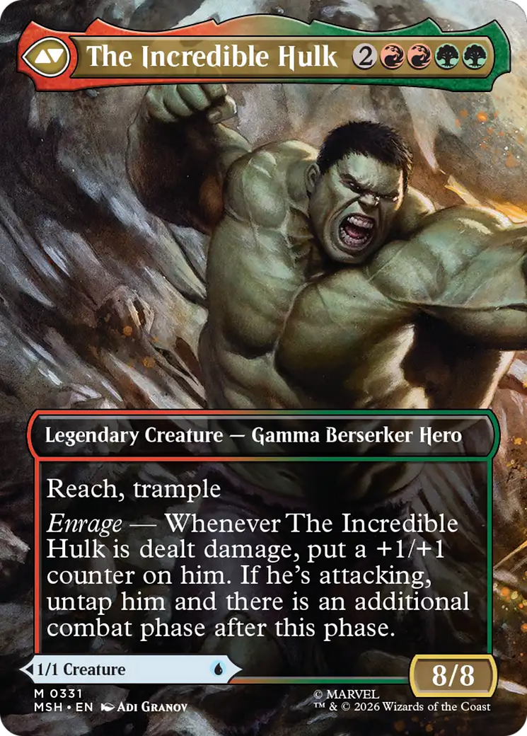 Bruce Banner // The Incredible Hulk (0331) (Borderless) (MSH) - Foil