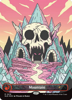 Mountain (2419) (Borderless) (SLD) - Foil