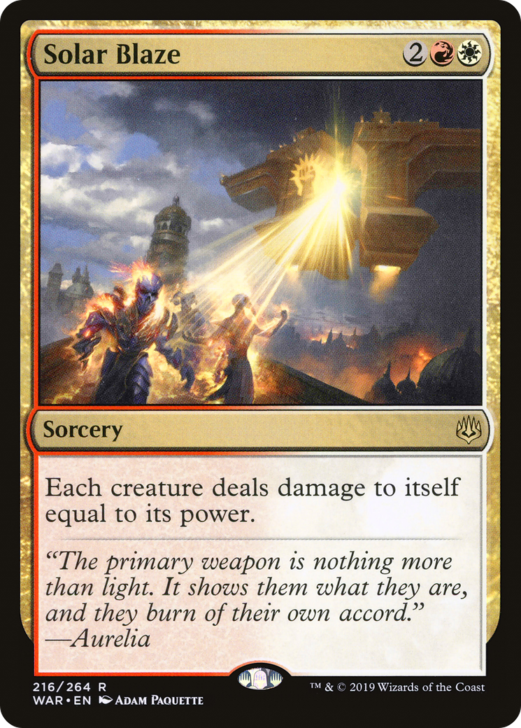 Solar Blaze - Foil