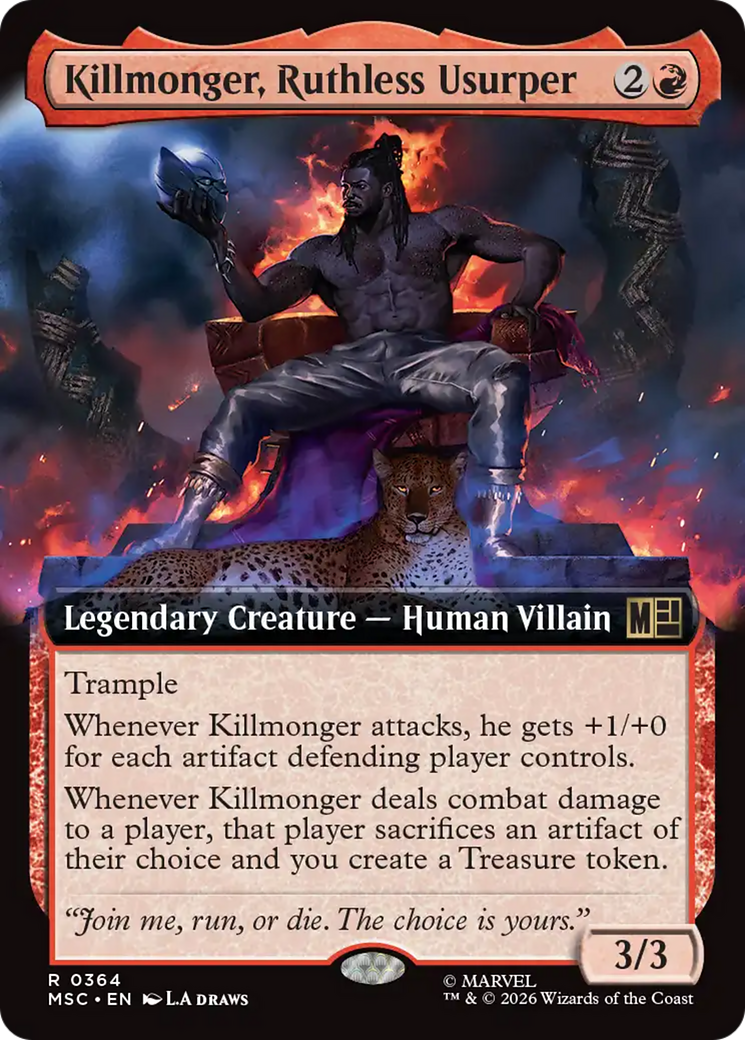 Killmonger, Ruthless Usurper (0364) (Extended Art) (MSC)
