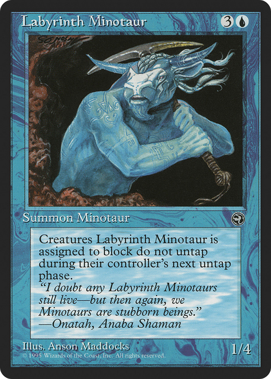 Labyrinth Minotaur (Black Background)