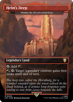 Helm's Deep [Shinka, the Bloodsoaked Keep] (0404) (Borderless) - Surge Foil