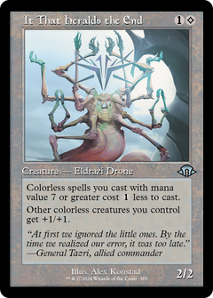 It That Heralds the End (0385) (Retro Frame) - Foil