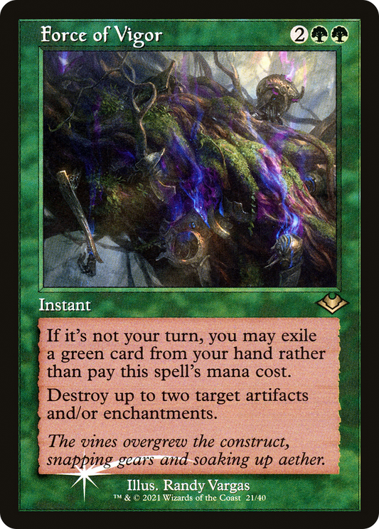 Force of Vigor (021) (Retro Frame) - Foil