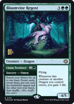 Bloomvine Regent // Claim Territory (0136) (Prerelease) (PTDM) - Foil