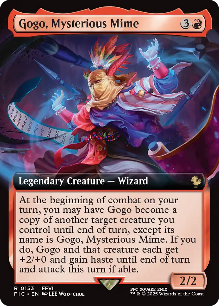 Gogo, Mysterious Mime (0153) (Extended Art) - Foil