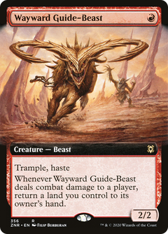 Wayward Guide-Beast (356) (Extended Art) - Foil