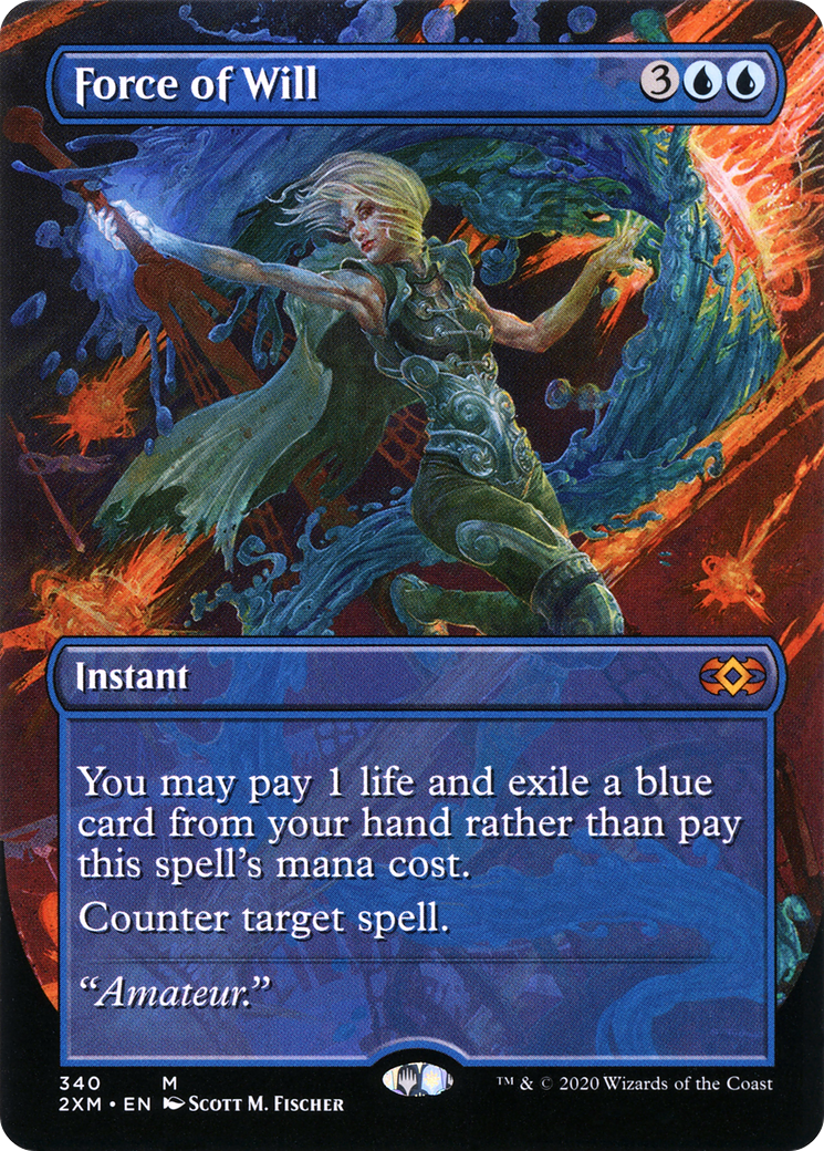 Force of Will (340) (Borderless) - Foil