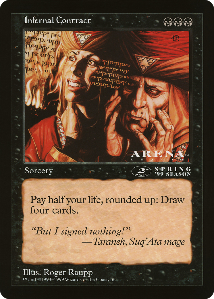 Infernal Contract (2nd Place) (Oversized) (Arena League Promo)