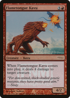 Flametongue Kavu (003) (FNM) - Foil