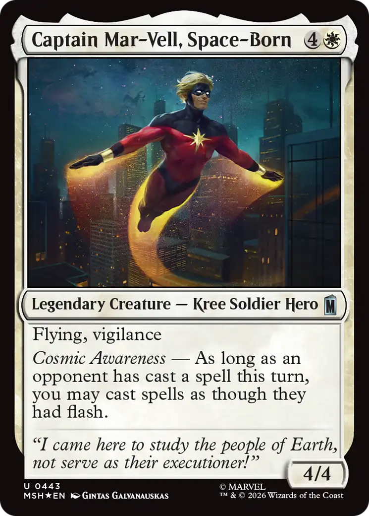 Captain Mar-Vell, Space-Born (0443) (MSH) - Foil