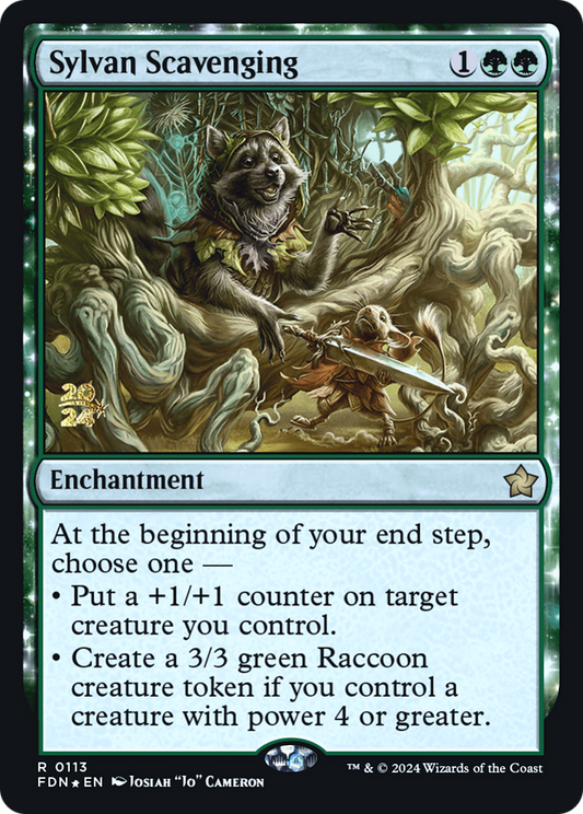 Sylvan Scavenging (0113) (Prerelease) - Foil