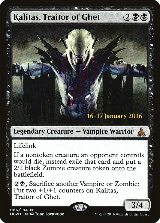 Kalitas, Traitor of Ghet (086) (Prerelease) - Foil
