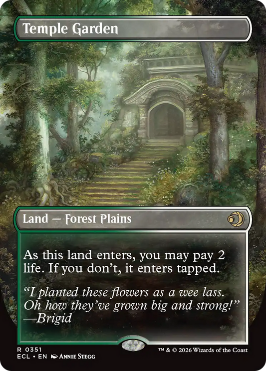 Temple Garden (0351) (Borderless) - Foil ecl